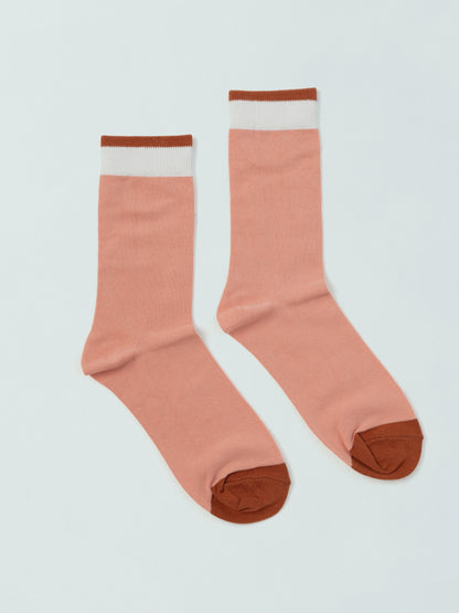 Peach - Colour Fool | Crew Socks