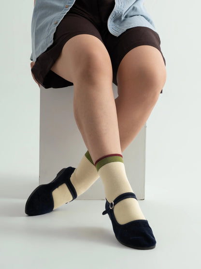 Butter - Colour Fool | High Ankle Socks