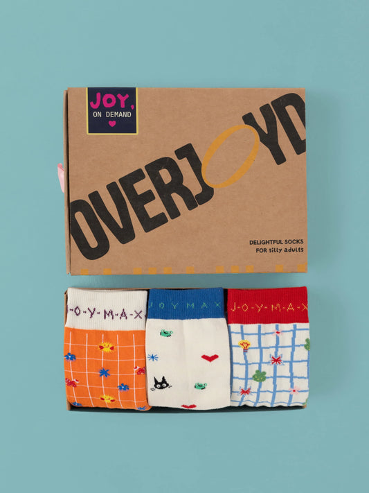 JOYMAX | Illustrated Set of 3 Socks